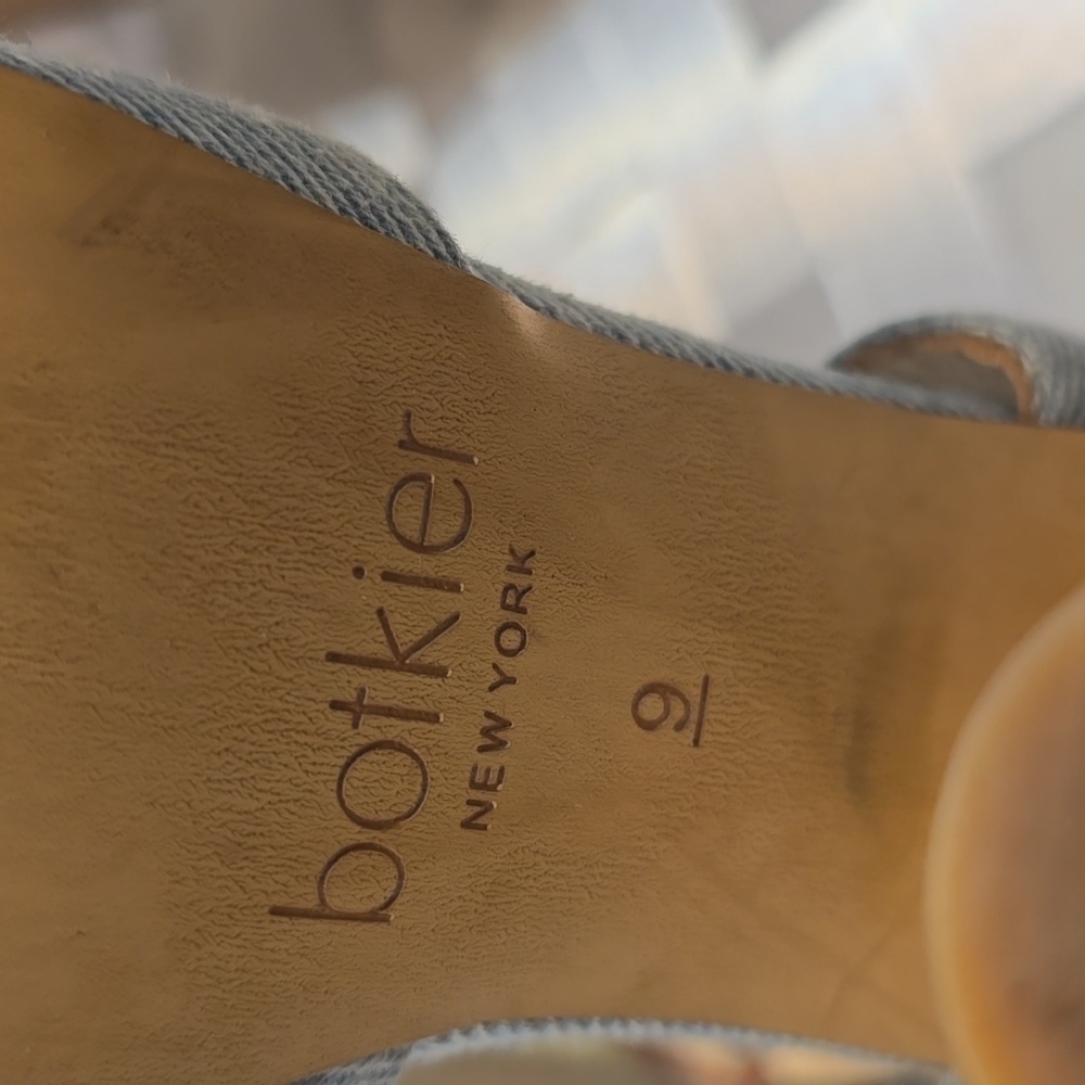 Botkier Light Blue Denim Block Heel - Picture 8 of 12